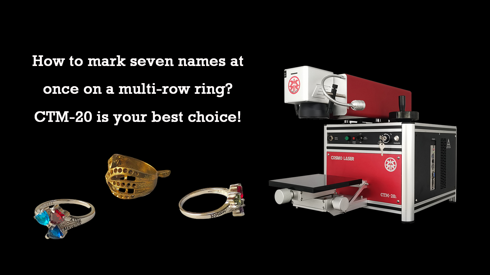 multi-row ring laser marking