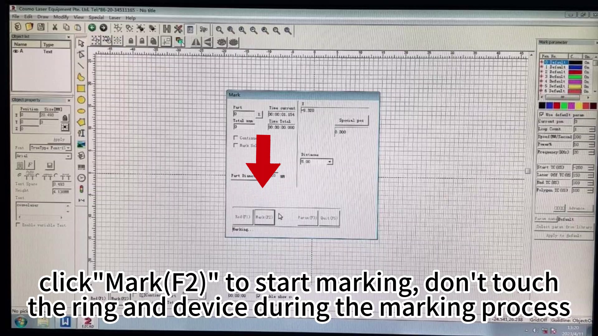 cosmo laser marking machine