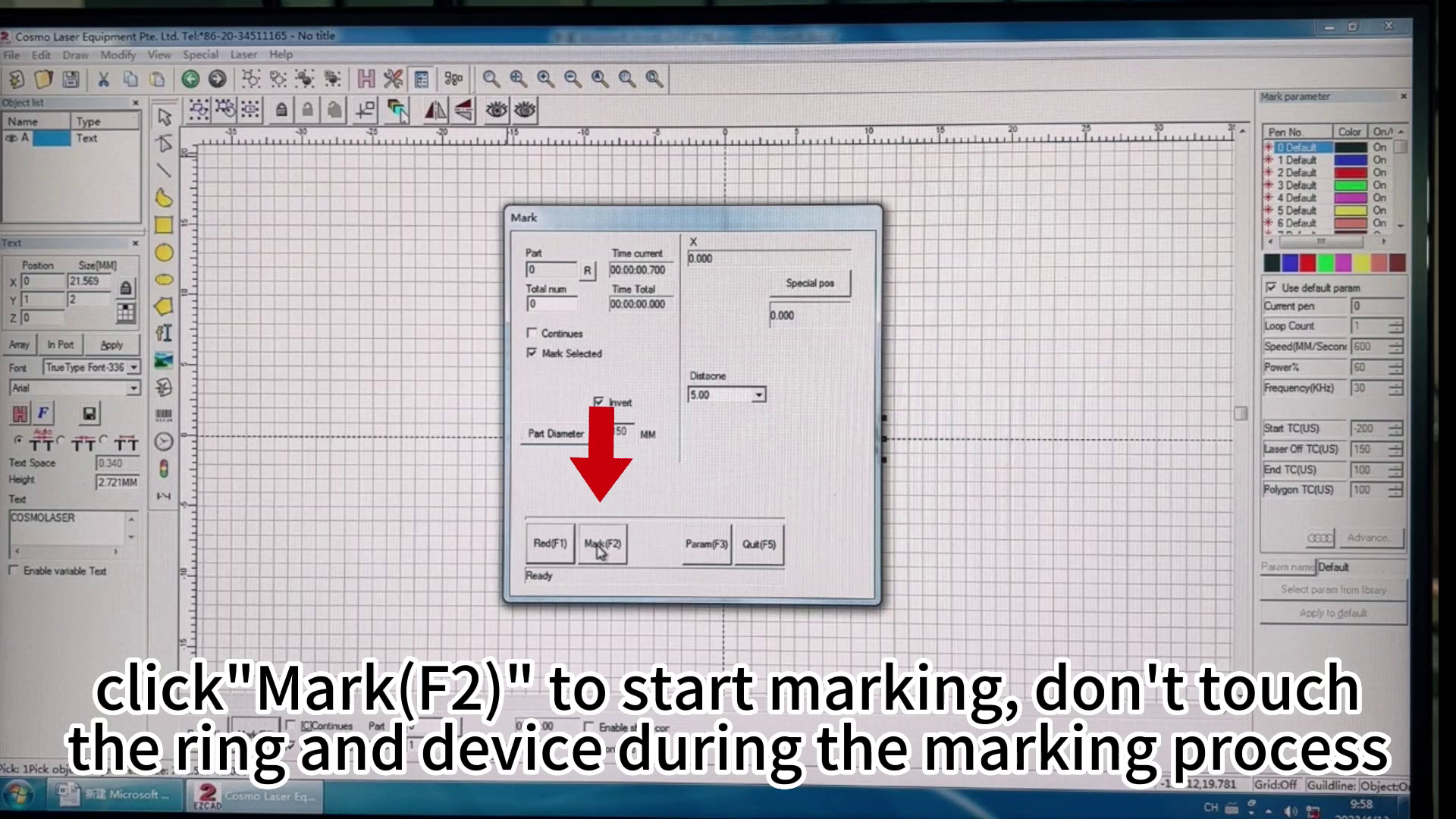 cosmo laser marking machine