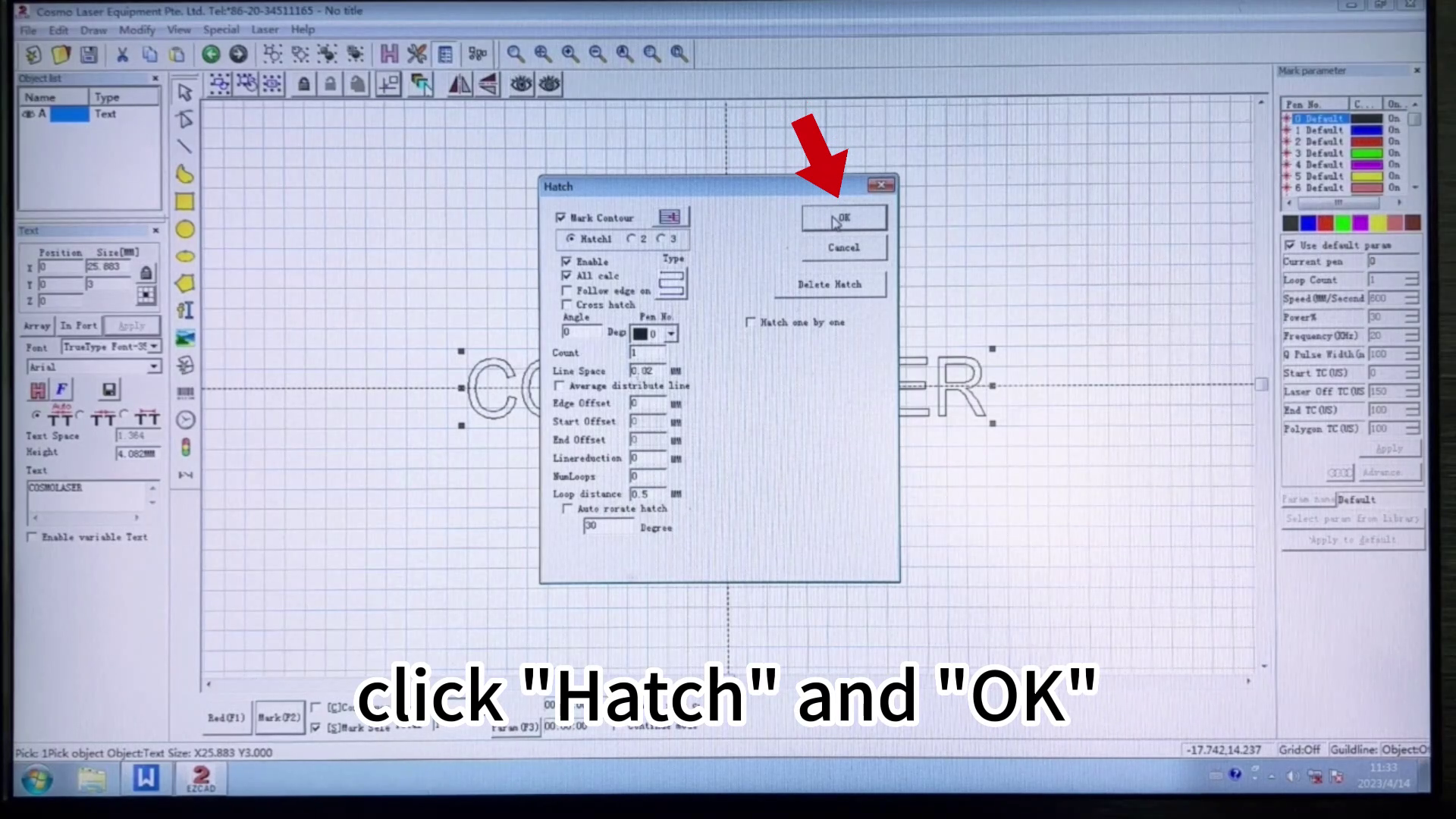 cosmo laser marking machine