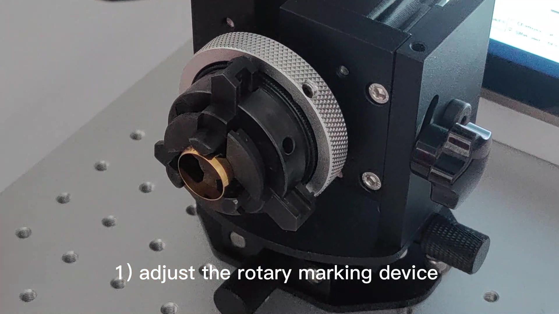 adjust the rotary marking device