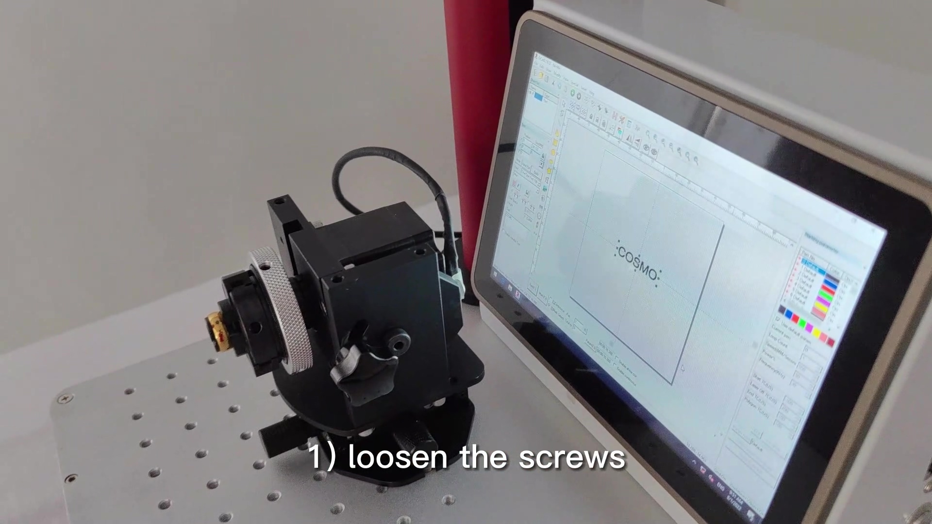 only the rotary marking device remains