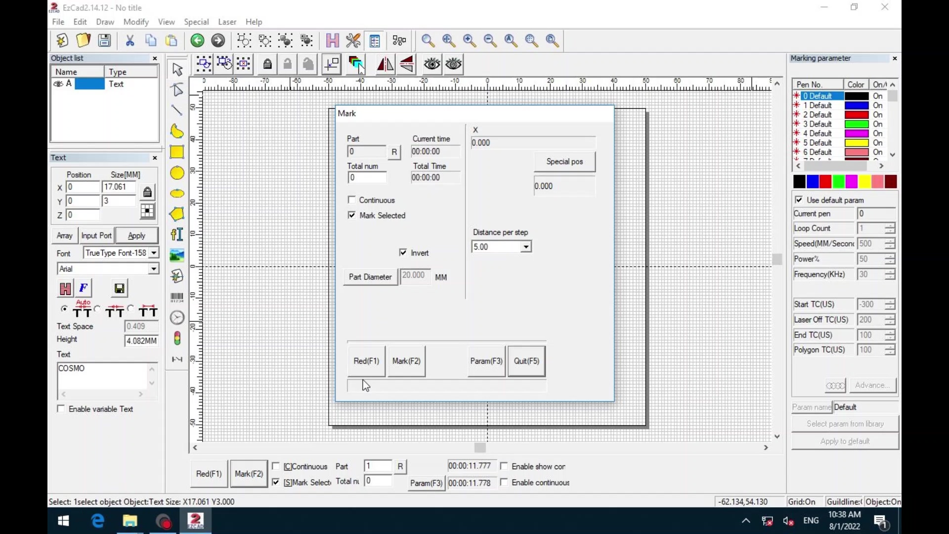 according to the instructions in the video, enter the content to be marked in the marking software