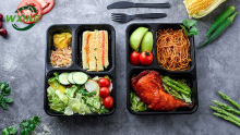 Compartment Plastic Free Food Storage Containers Set with Lids Supplier