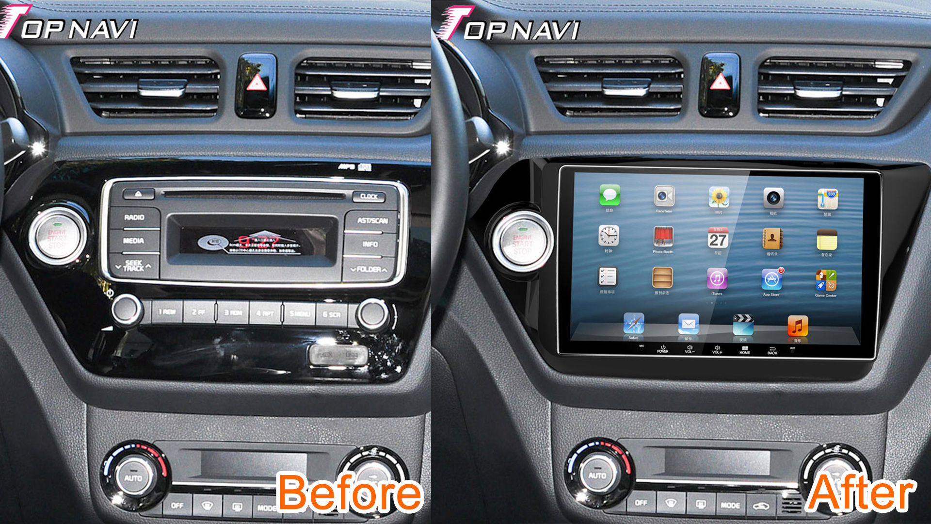 China Android Car Radio Multimedia Video Player Navigation GPS For KIA