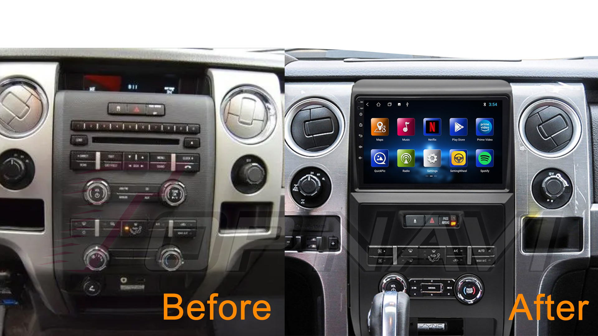 Best 9 inch Android For Ford Raptor F150 2009-2014 Car Radio Multimedia ...