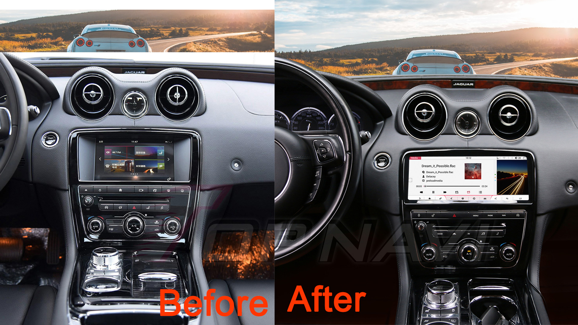 10.25 inch For Jaguar XJ XJL 20102015 Stereo Android Car Radio GPS Navigation Multimedia Player