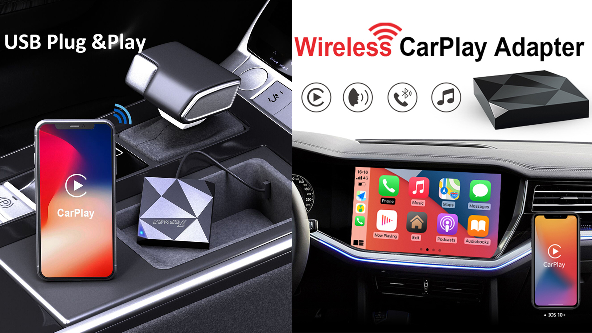 Best android wireless carplay wireless android auto adapter box for