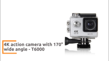 4K action camera with 170° wide angle - T6000