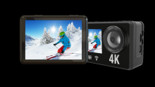 Factory high quality 4K dual screens action camera D1