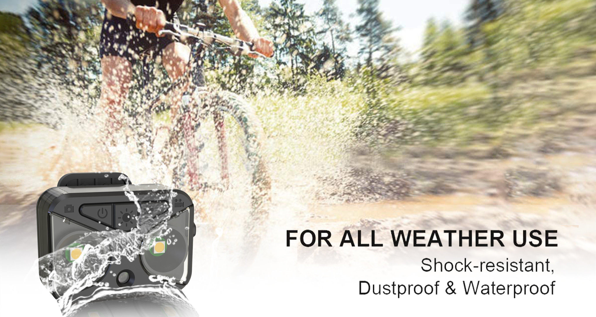 Bike Tail Camera 1080P Resolution with LED light