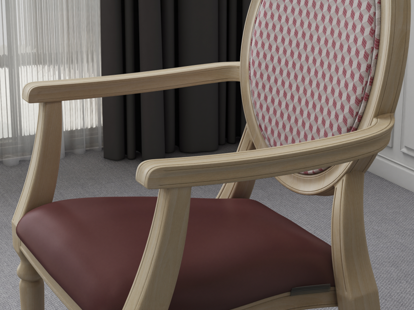 Aluminum Retirement Home Dining Arm Chair Yumeya YW5508 Dining Chair