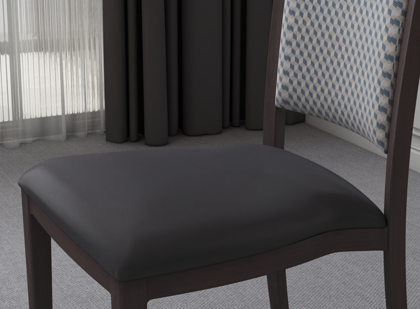 Aluminum wood grain dining chair for senior citizens Yumeya YL1067