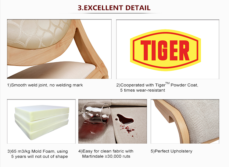 Fine polishing, the first step to get perfect wood grain in a metal chair. 3