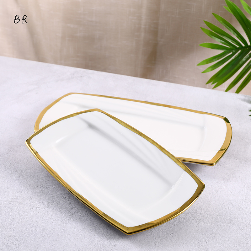 White Mosaic phnom Penh ceramic tableware hand-painted irregular phnom ...
