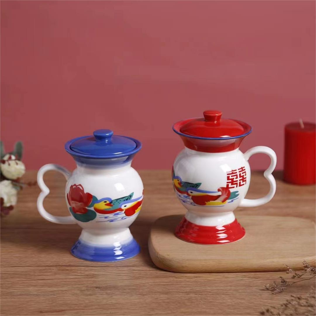 Spittoon ceramic water cup personality mug retro nostalgic funny night