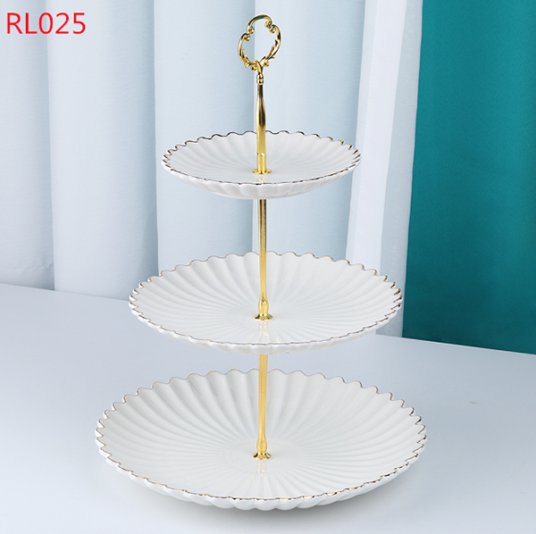 European style ceramic dessert rack nordic restaurant living room ...