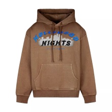 DiZNEW customize a 500gsm string men 100% cotton brown sweatshirt hoodie