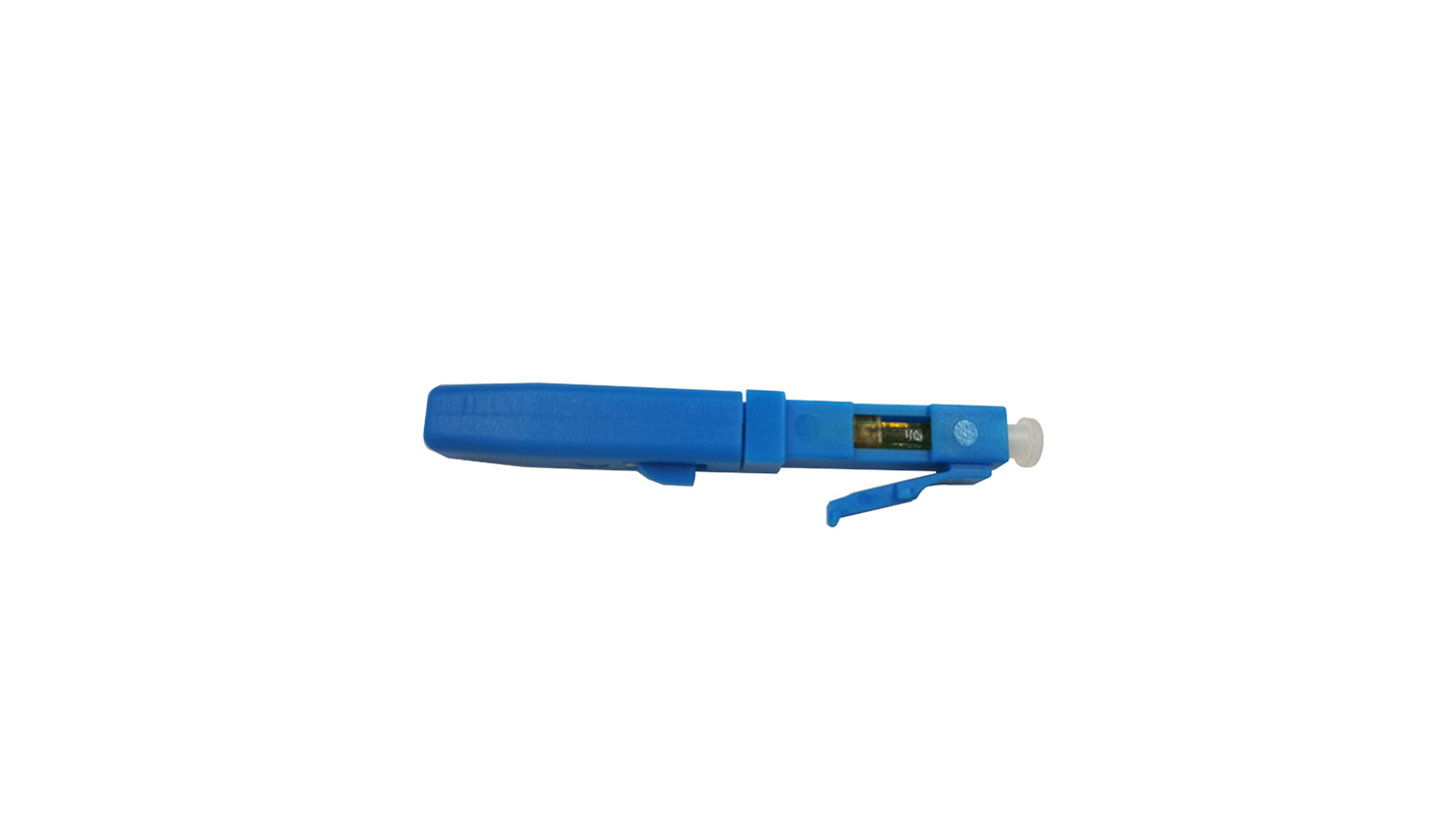 Blue LC Type Fiber Optic Quick Connector , Optical Cable Joiner FTTH