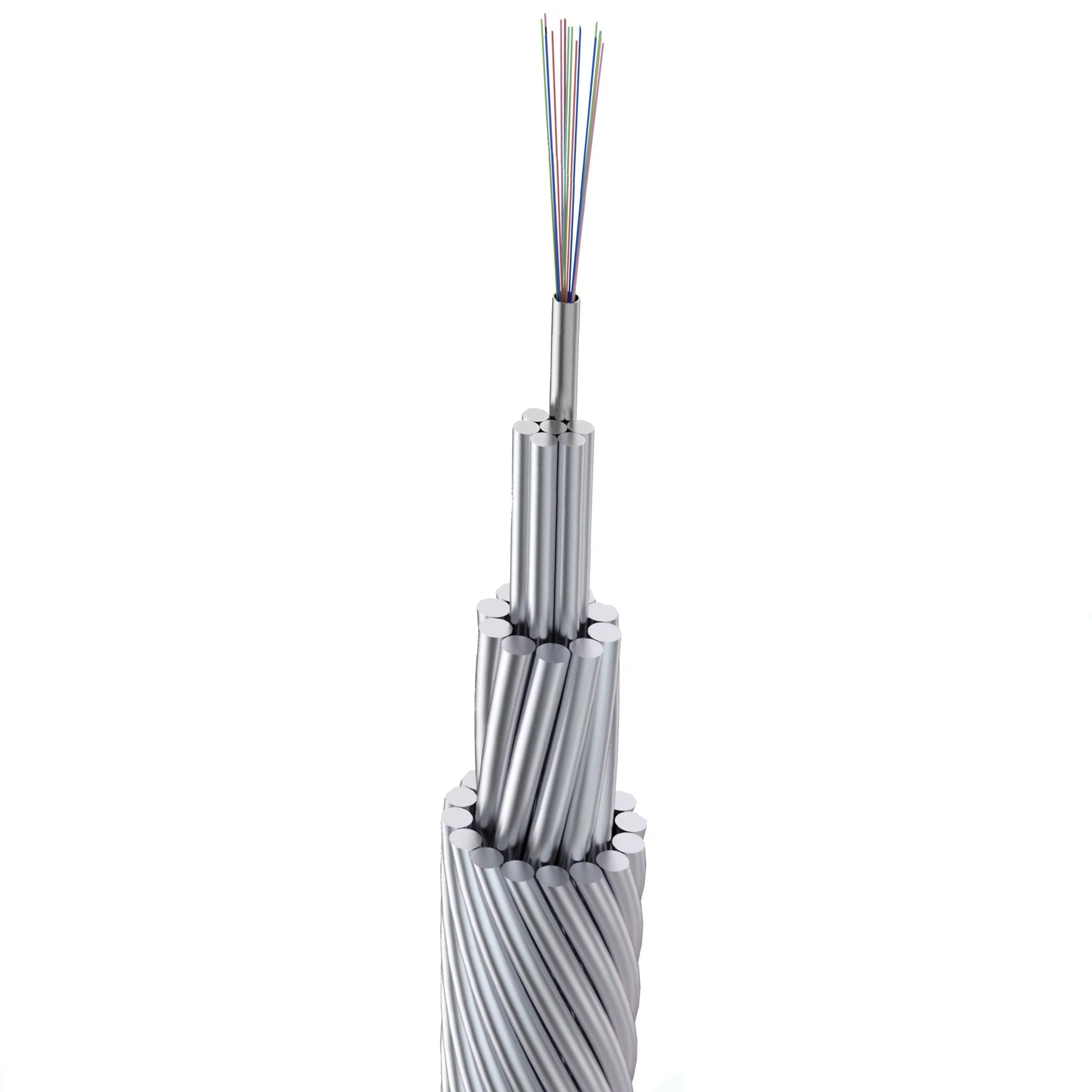 Obpppc KEXINT 2~144 Core Single Mode G652D Outdoor Aerial Composite Overhead ...