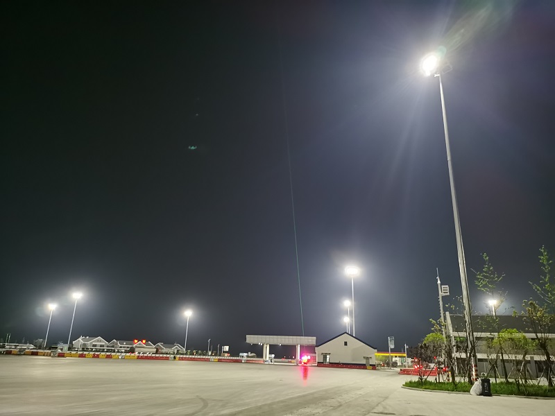 CHZ lighting led floodlight for high mast lighting project in Spain
