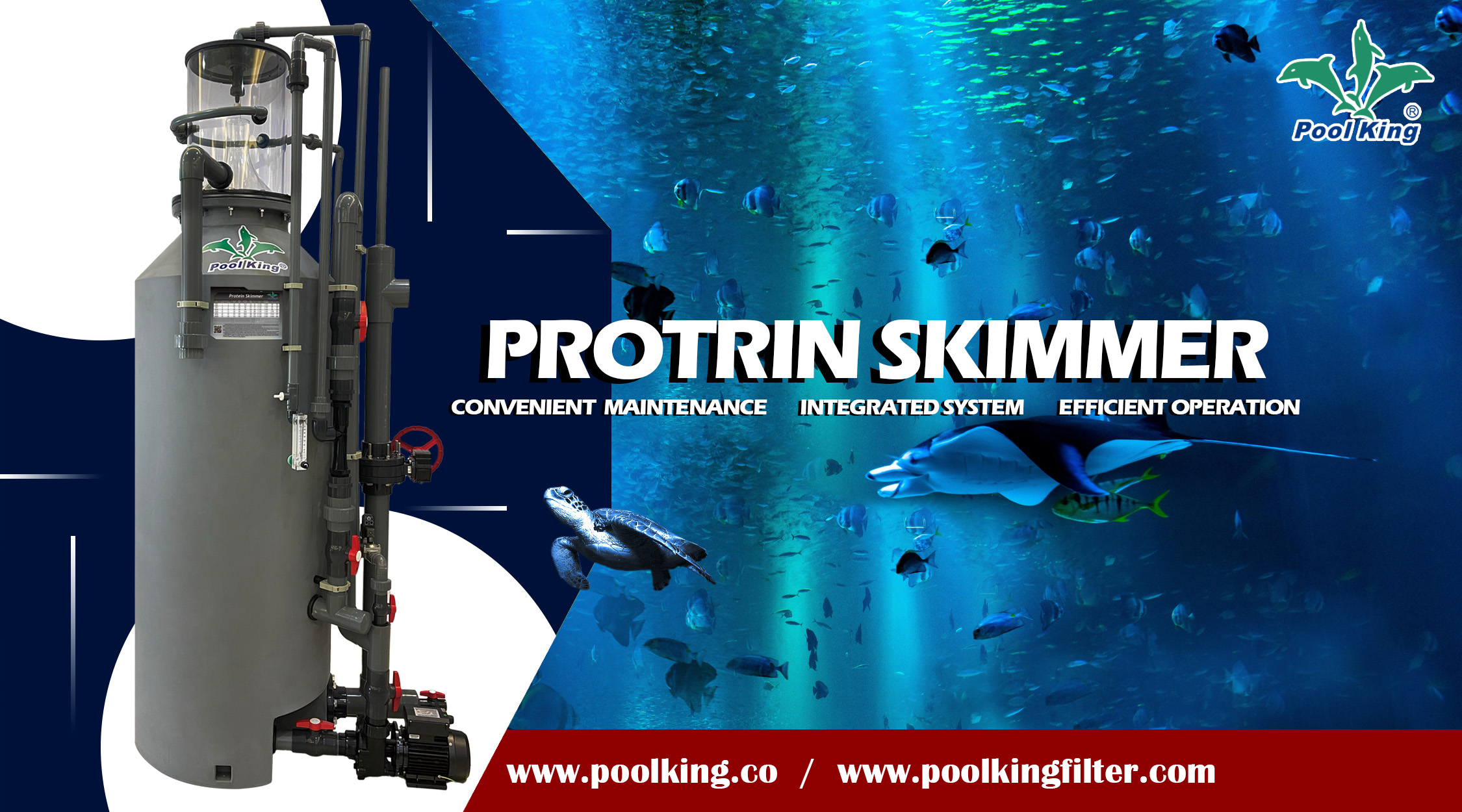 HDPE protein skimmer brings effective operation for aquarium