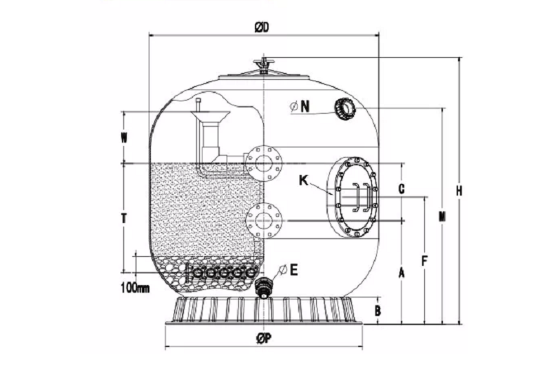 Black Pool Filter Sand for Filter Poolking