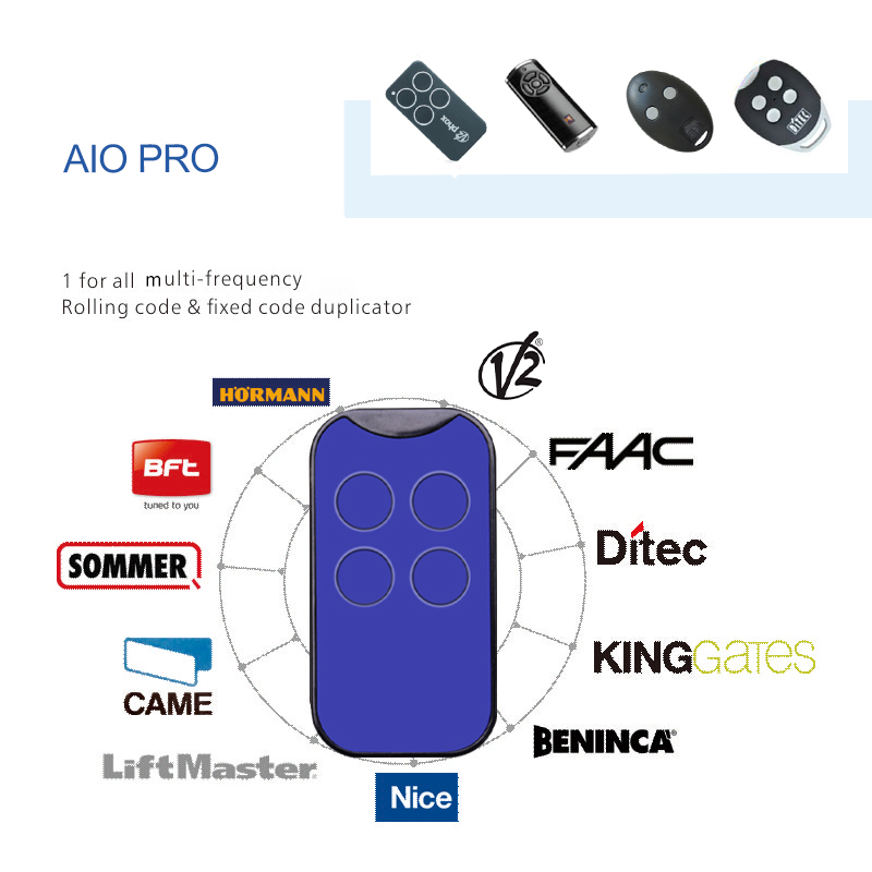 Wireless Multi Frequency Remote Control AIO PRO with 433 868 frequency ...