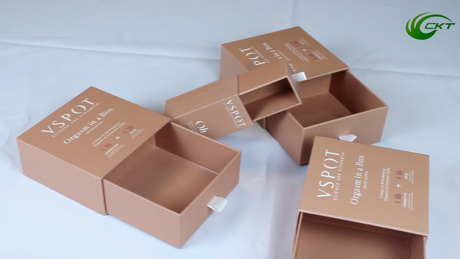 Kwaliteit groothandel Gedrukt papier levering cadeau unieke uittrekbare pers op nagel gel box verpakking Luxe stijf karton