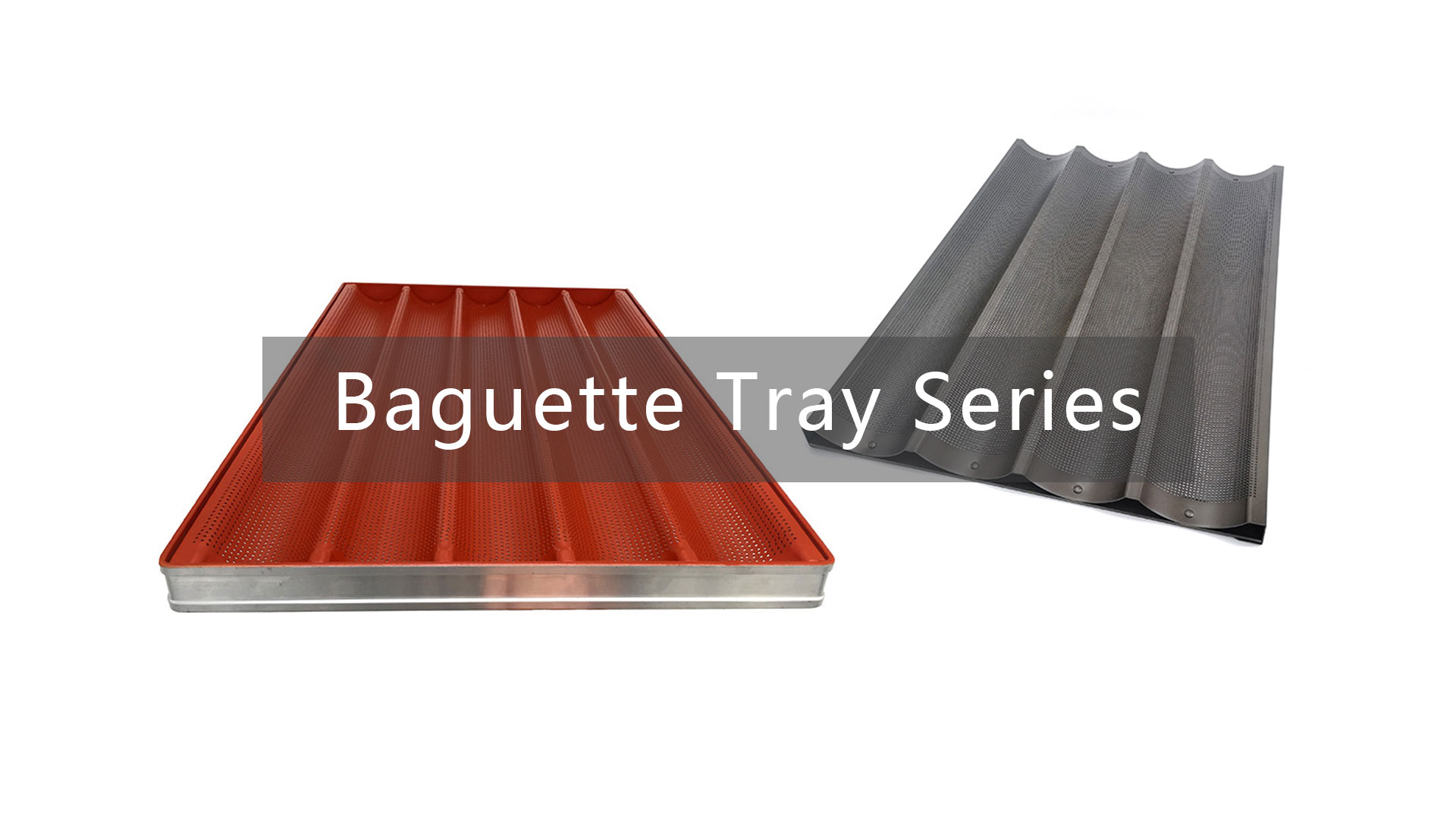 Customized Aluminium Baguette Tray French Bread Baking Pan manufacturers From China