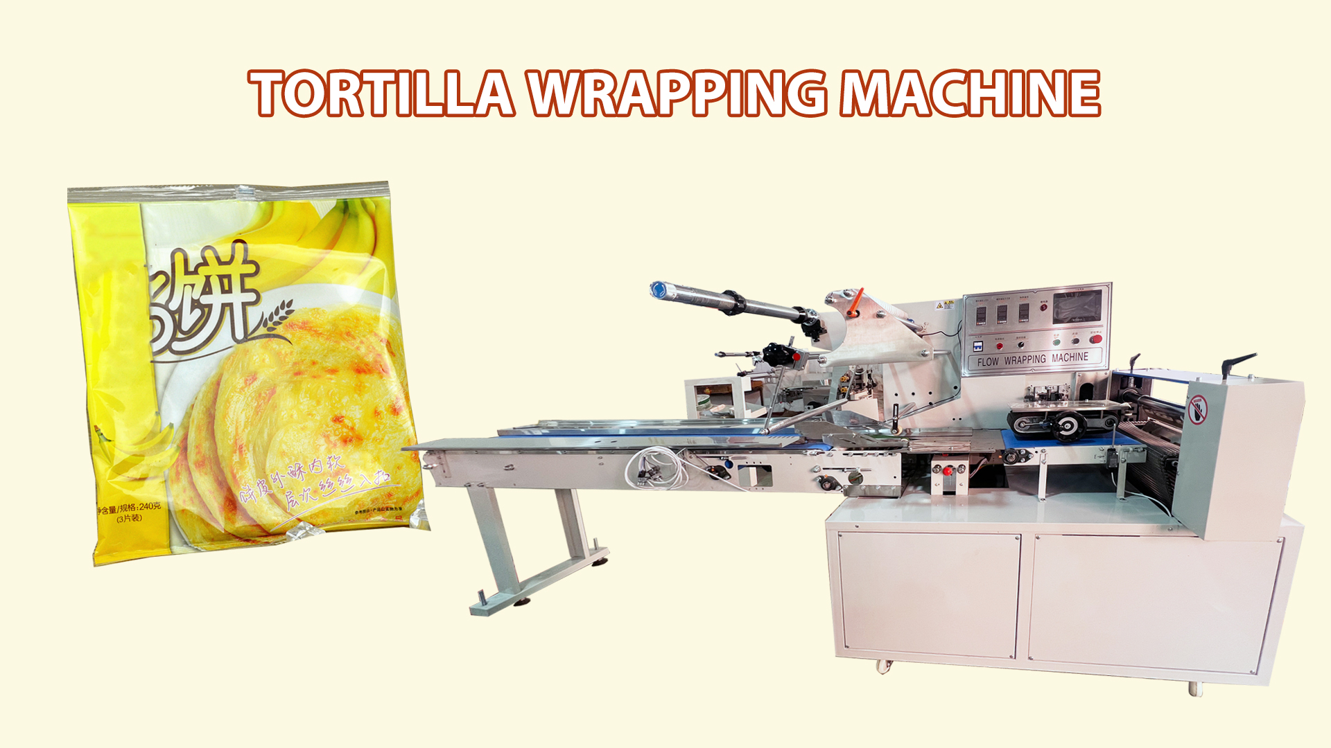 overwrapping machine for tortilla