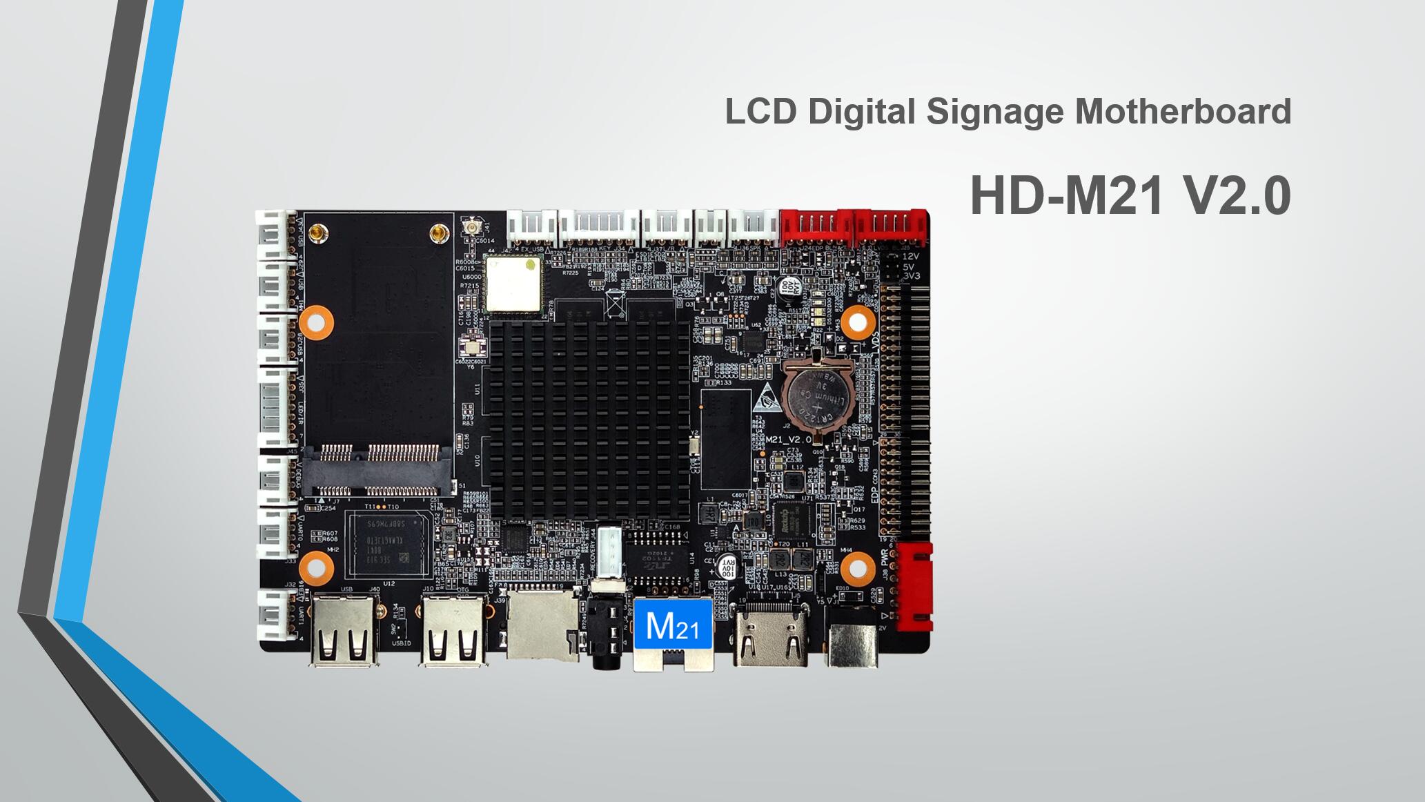 اللوحة الأم الرقمية للافتات LCD HD-M21