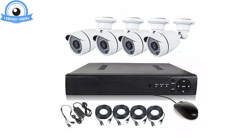 2MP AHD Caméra DVR Kit DVR 1080P Système de caméra de surveillance de sécurité étanche à l'eau