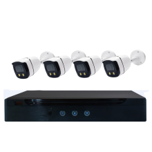 4 Channel 1080P CCTV Camera System with Microphone and Color Night Vision