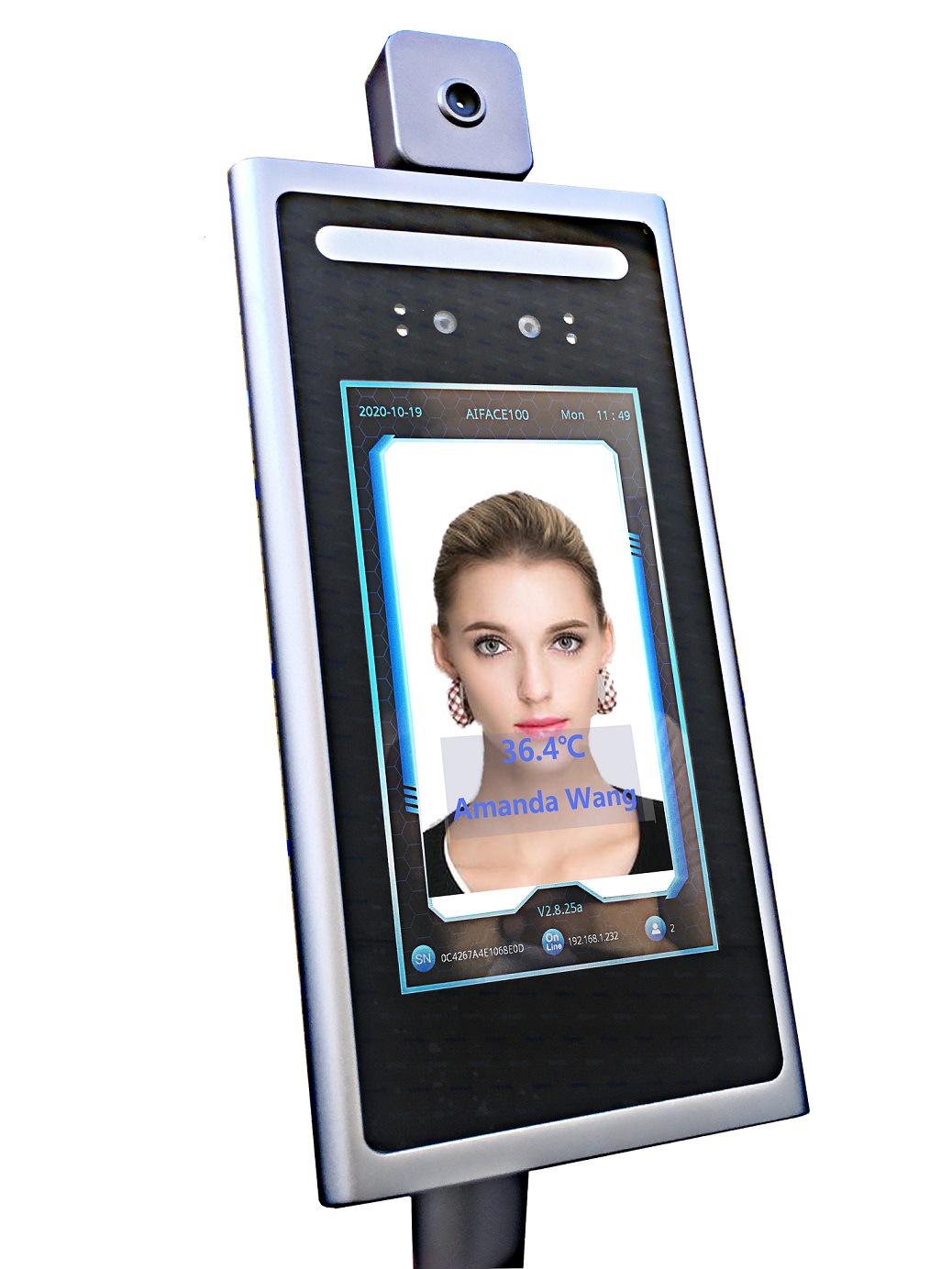 Dispositivo de control de acceso de reconocimiento facial a prueba de agua IP67