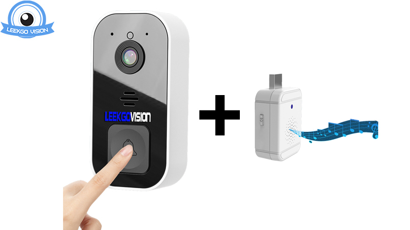 Neue Mini-Smart-WLAN-Video-Türklingelkamera mit internem Akku 2-Wege-Videogespräch