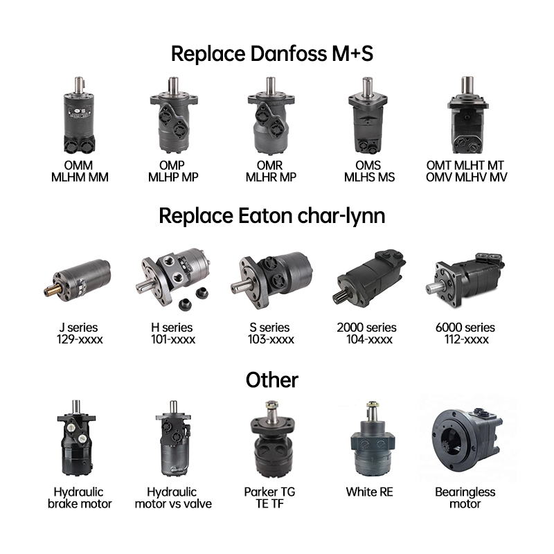 Équipements hydrauliques industriels OMR 36cc 50cc 80cc 100cc 125cc 160cc 200cc 250cc 375cc petits moteurs