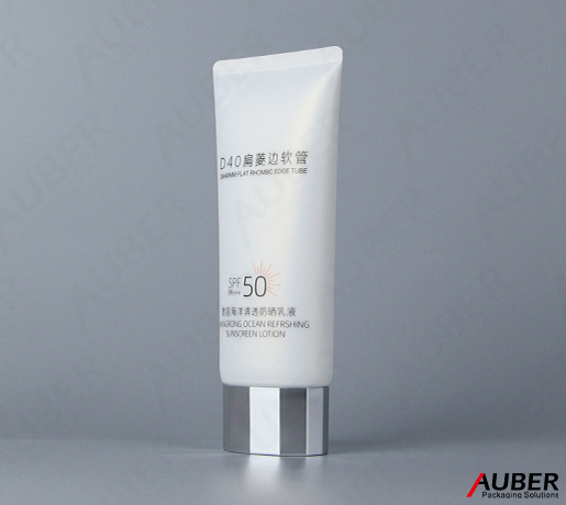 Auber パール ホワイト オーバル 日焼け止めチューブ