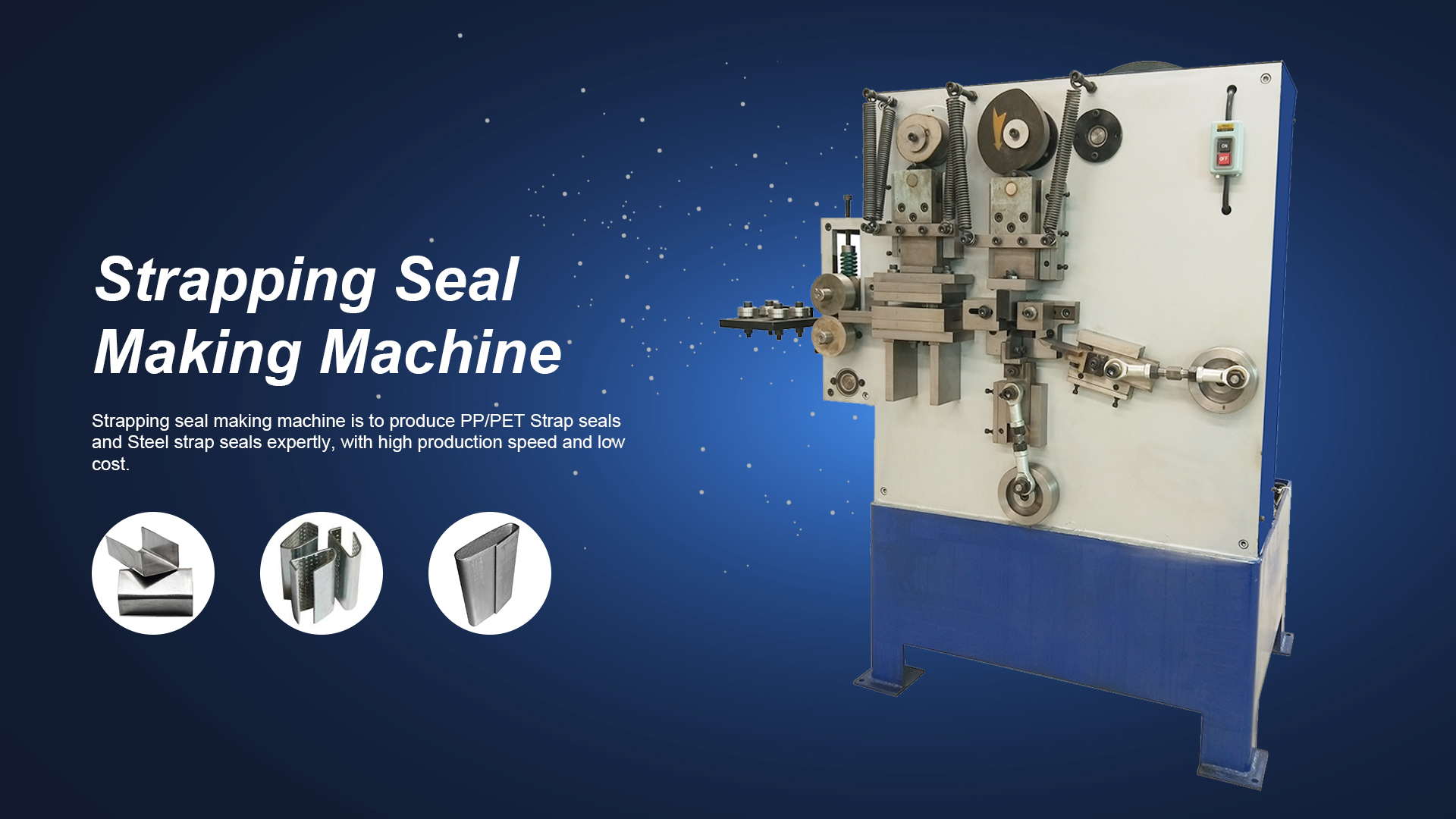 PET Strapping Seals/Buckle/Clips Machine