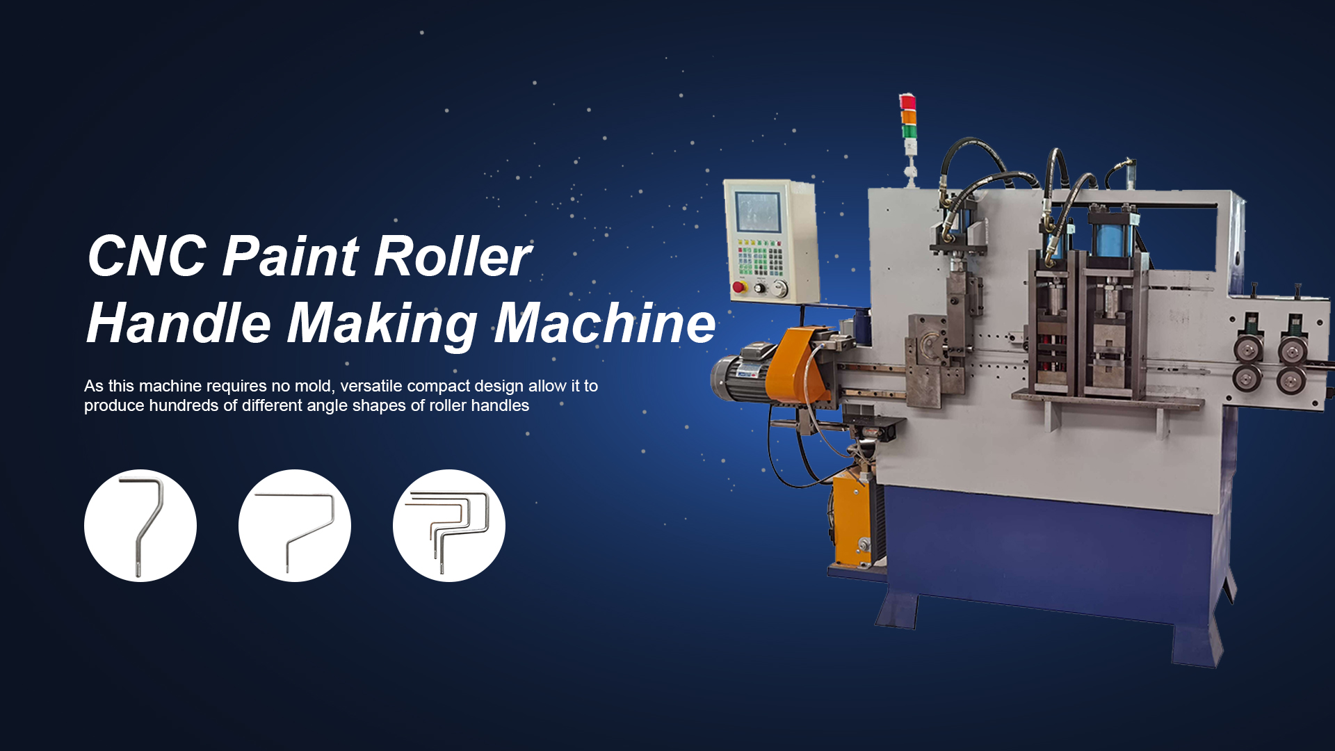 Máquina para fabricar mangos de rodillos de pintura CNC