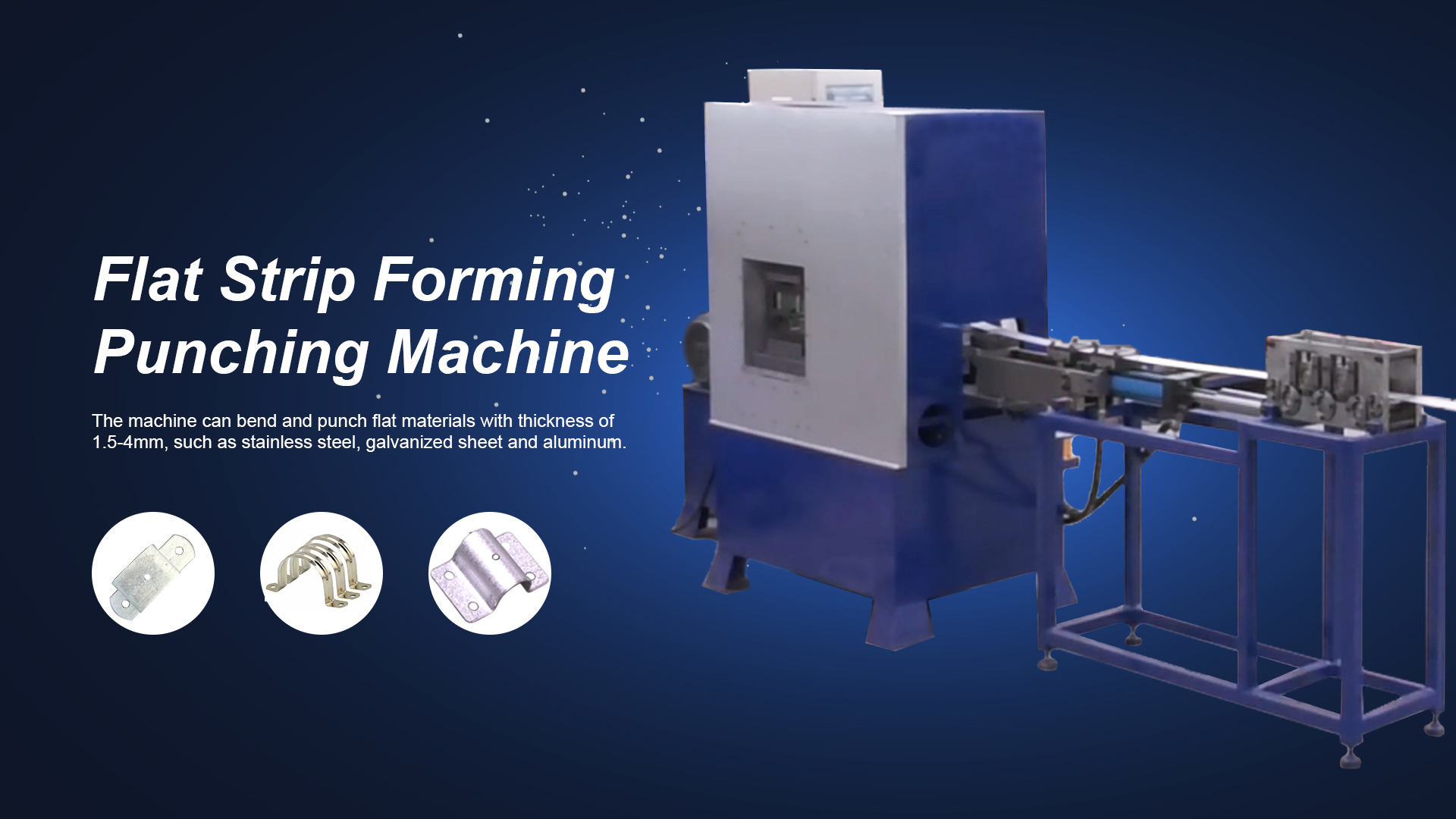 Máy uốn dải phẳng cho dải / cột thép không gỉ / thép mạ kẽm