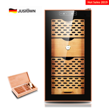 Best Quality cohiba 78L 400pcs Cigars Premium Natural Wooden Constant Humidity Touch Control Adjustable Temperature Cigar Humidor Cabinet Factory