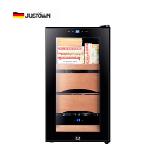 China 110v/220v Factory direct sale wooden cigar humidor electric cooler cabinet with temperature control manufacturers - JUSTOWN