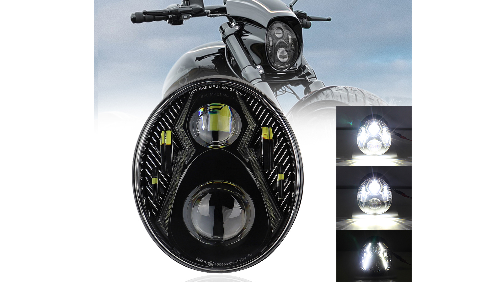 LED Headlight Projector DRL Fit For Harley Softail Breakout 114 FXBR FXBRS 2018 2019 2020