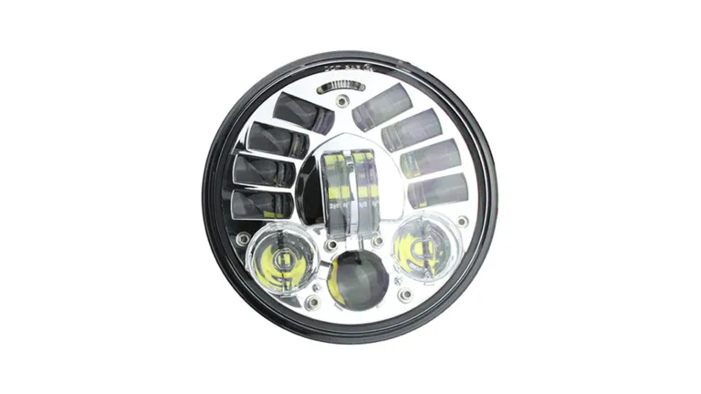 Faro A LED Rotondo 7 Pollici Per Auto E Moto - Fascio Hi/Lo, DRL, Indicatore Ambram, Impermeabile IP67