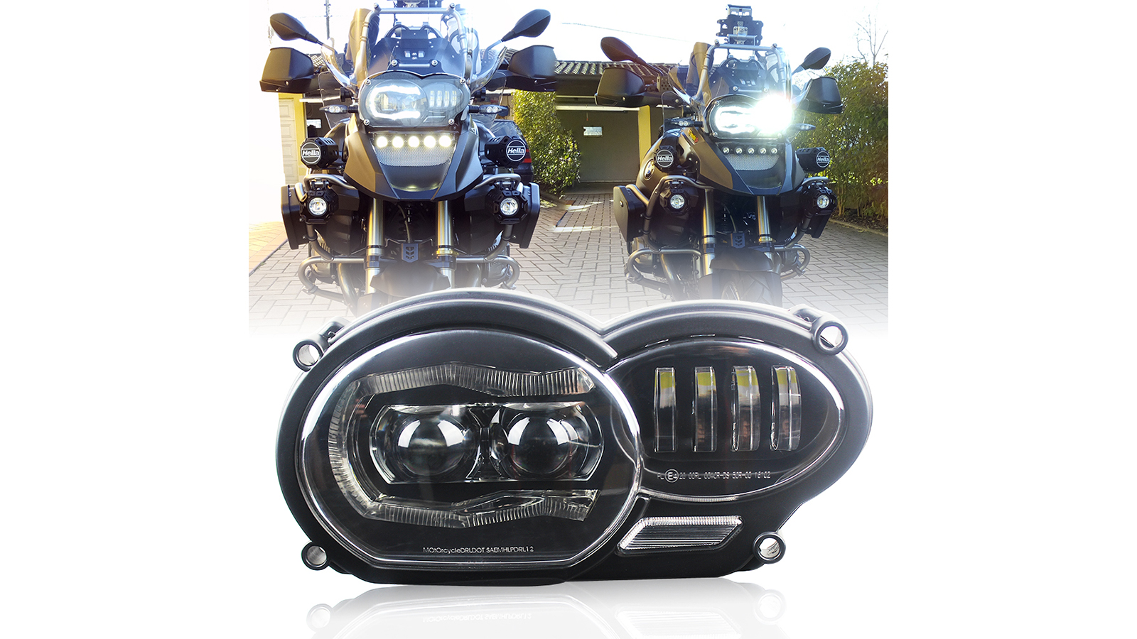 المصباح LED ل BMW R1200GS R 1200 GS ADV R1200GS LC 2004-2012 (Fit Oil Cooler)