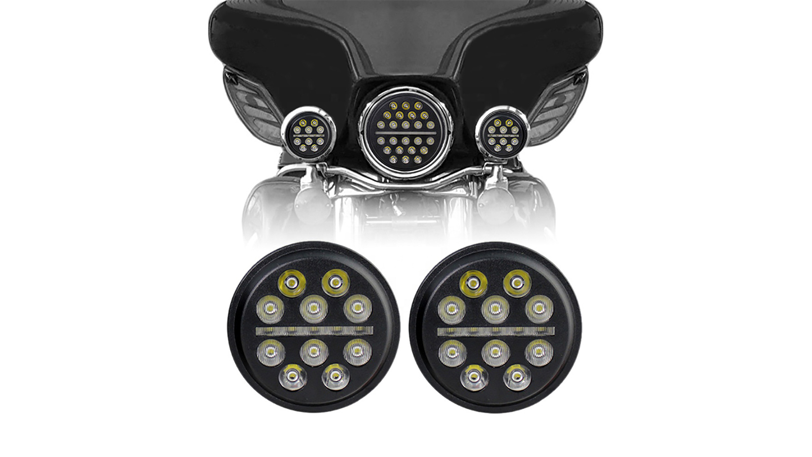 30W LED Fog Light 4.5Inch Motorcycle LED Fog Lamp With 880 Connector for Guangdong, China
