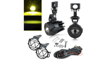 Motorcycle Auxiliary Fog Light 40w LED Spot Lamp Amber For R1200GS F800GS F700GS F650 K1600