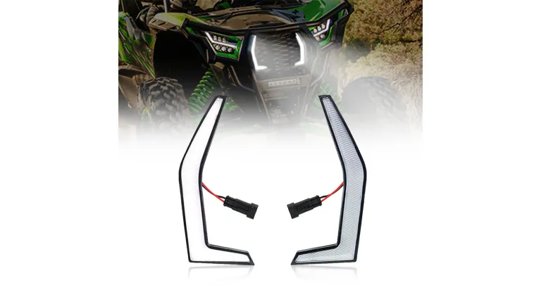 Front Led Lights Grill Lamps With Turn Signal for Kawasaki Teryx KRX