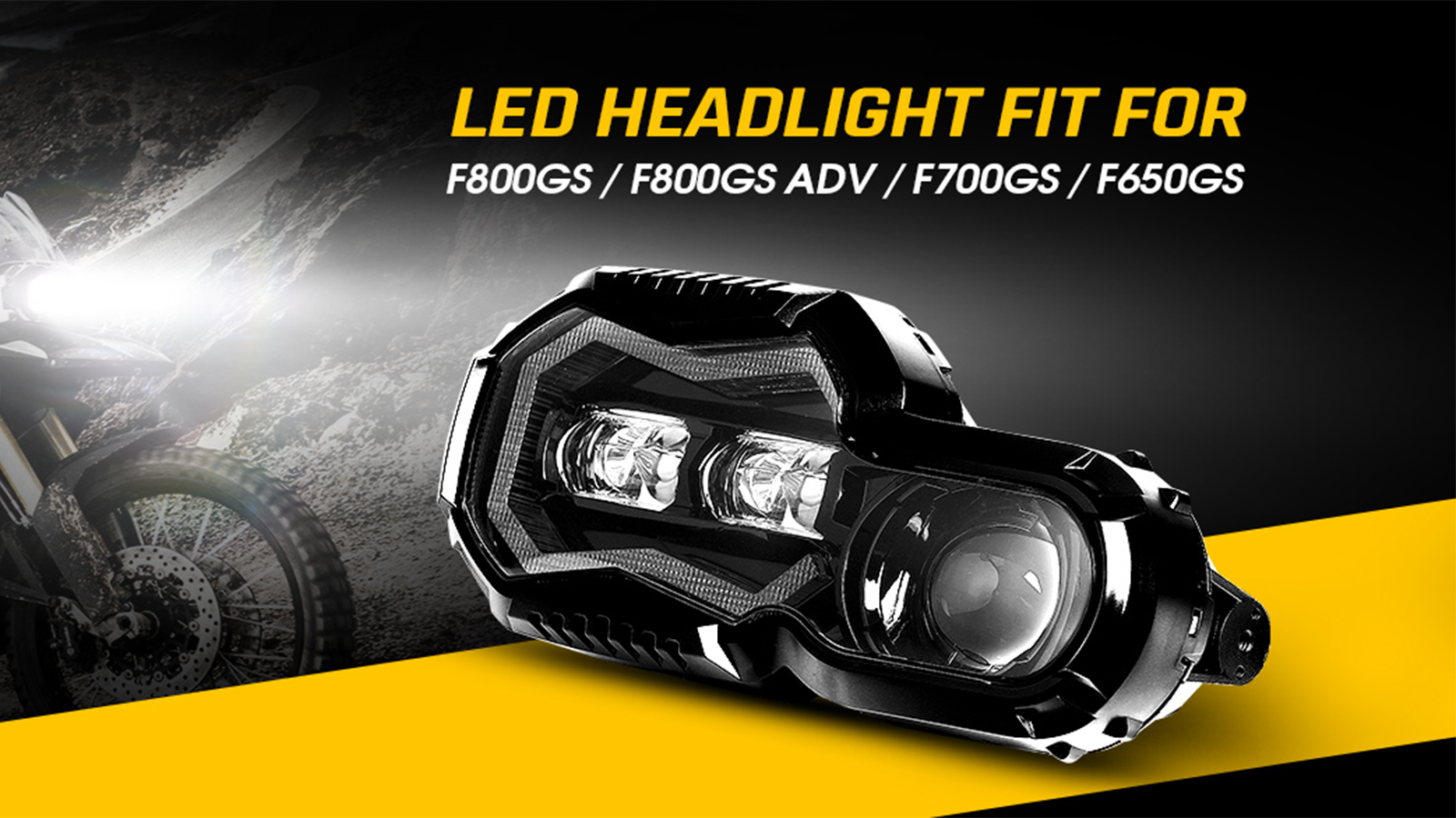 バイク ヘッドライト S1000RR 2010-2014用 オートバイ用LEDヘッドライ